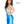 Exquisitely beaded nude illusion bodice with halter neckline completes the sleek silhouette and fitted Blue mikado mermaid skirt.