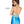 Exquisitely beaded nude illusion bodice with halter neckline completes the sleek silhouette and fitted Blue mikado mermaid skirt.