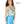 Exquisitely beaded nude illusion bodice with halter neckline completes the sleek silhouette and fitted Blue mikado mermaid skirt.